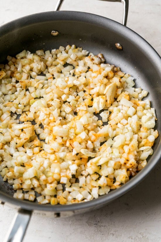 Saute the onions
