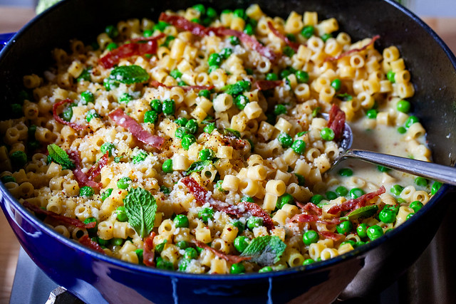 one-pan ditalini and peas-09