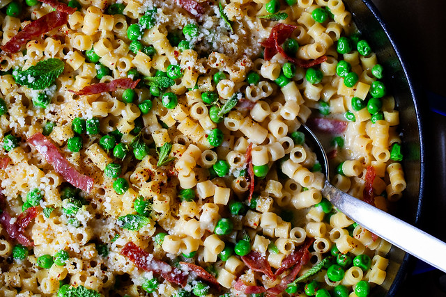 one-pan ditalini and peas-10