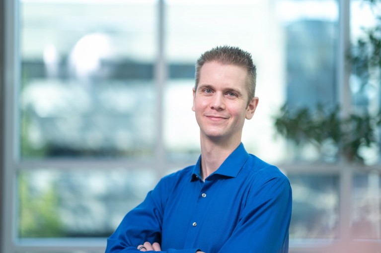 Carl de Boer Headshot inside the School of Biomedical Engineering, UBC.