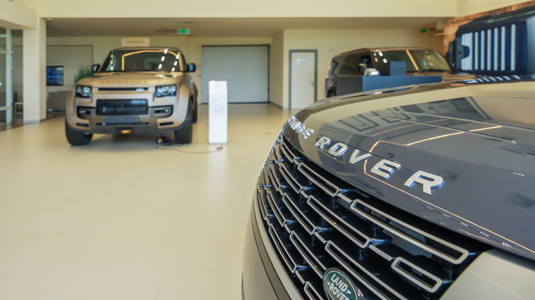 Land Rover showroom