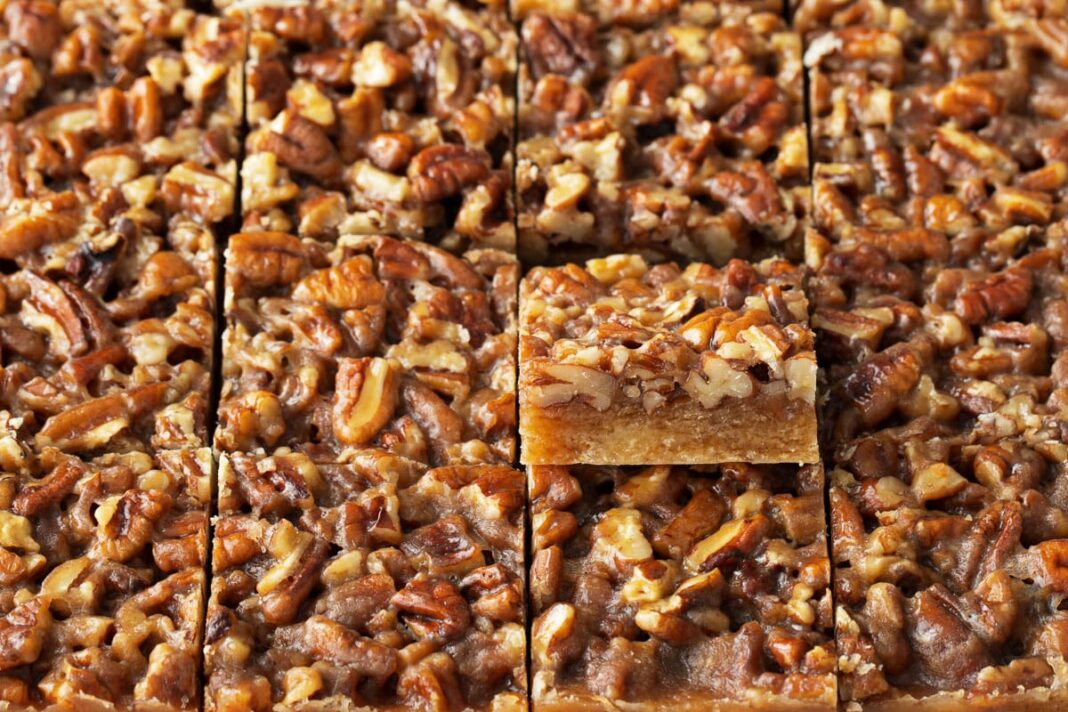 Pecan Pie Shortbread Cookie Bars