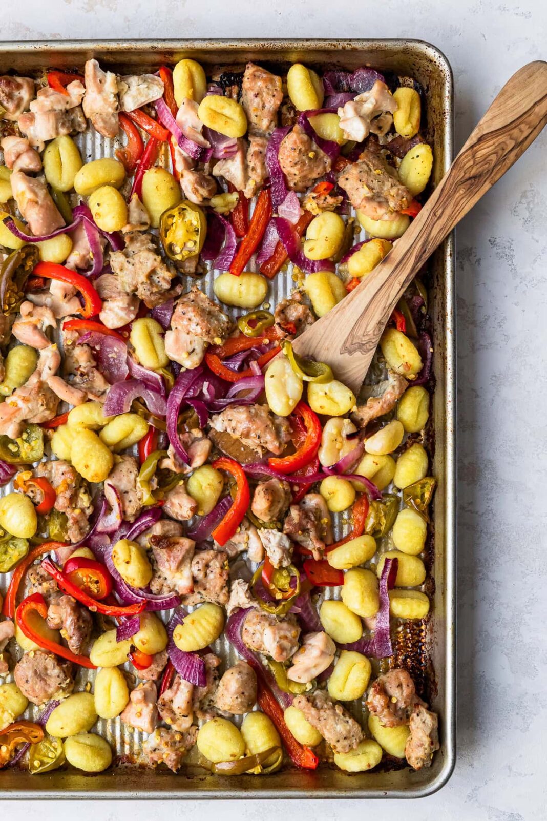 Sheet Pan Chicken Scarpariello (Easy One Pan Dinner)