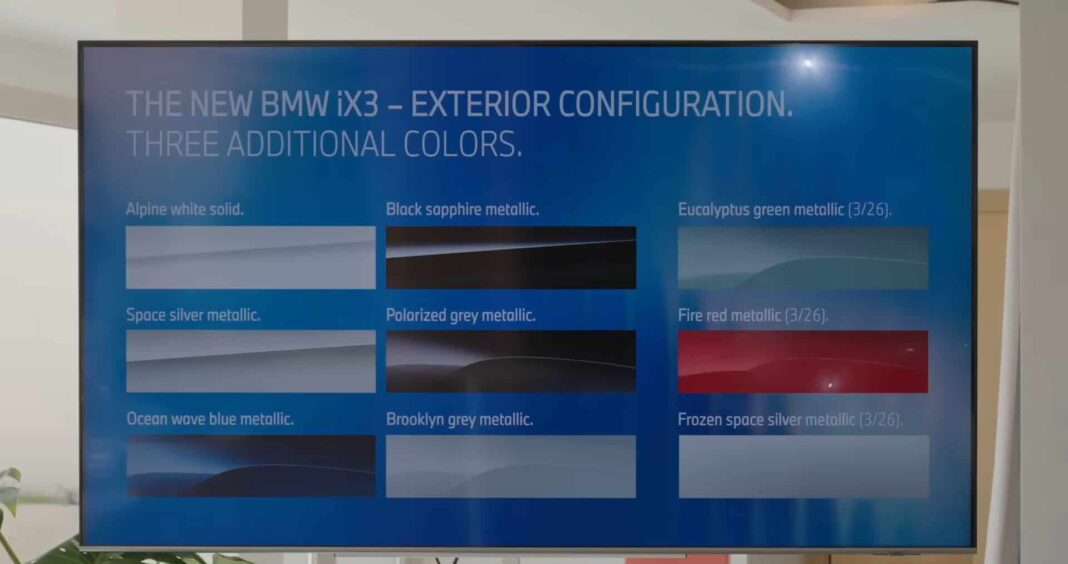 BMW Tells Us When The iX3 Will Get These Three New Colors