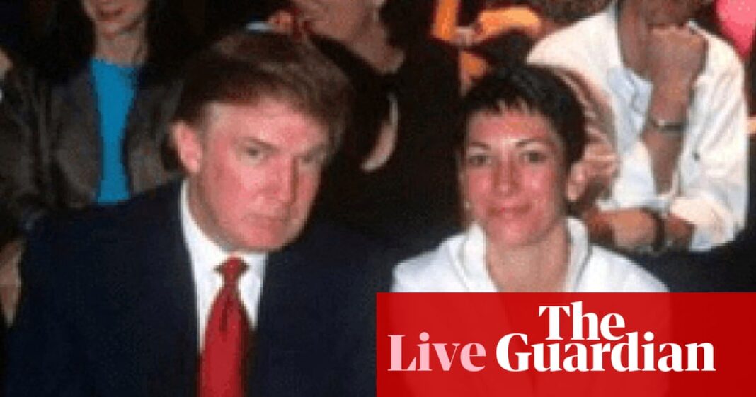 Demands for more details from US justice department after newly released Epstein files mention Donald Trump – live | Jeffrey Epstein