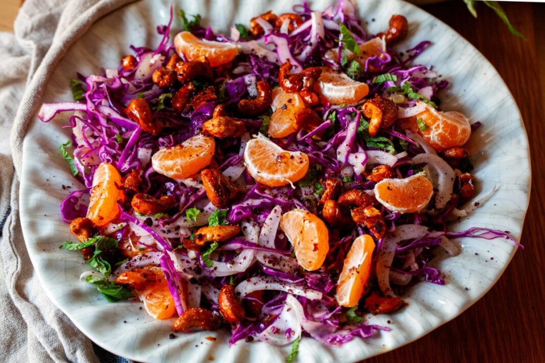 winter cabbage salad with mandarins and cashews – smitten kitchen
