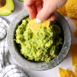 Guacamole and chip