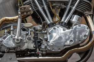 1967 Harley Shovelhead hardtail chopper by Chris Hatton at Left Hand Choppers
