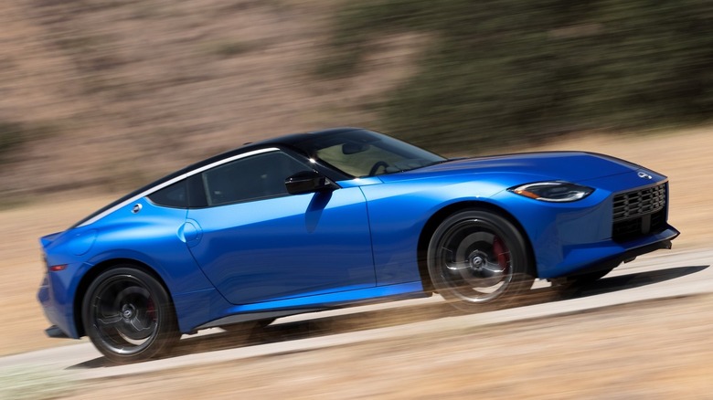 Nissan Z blue side profile